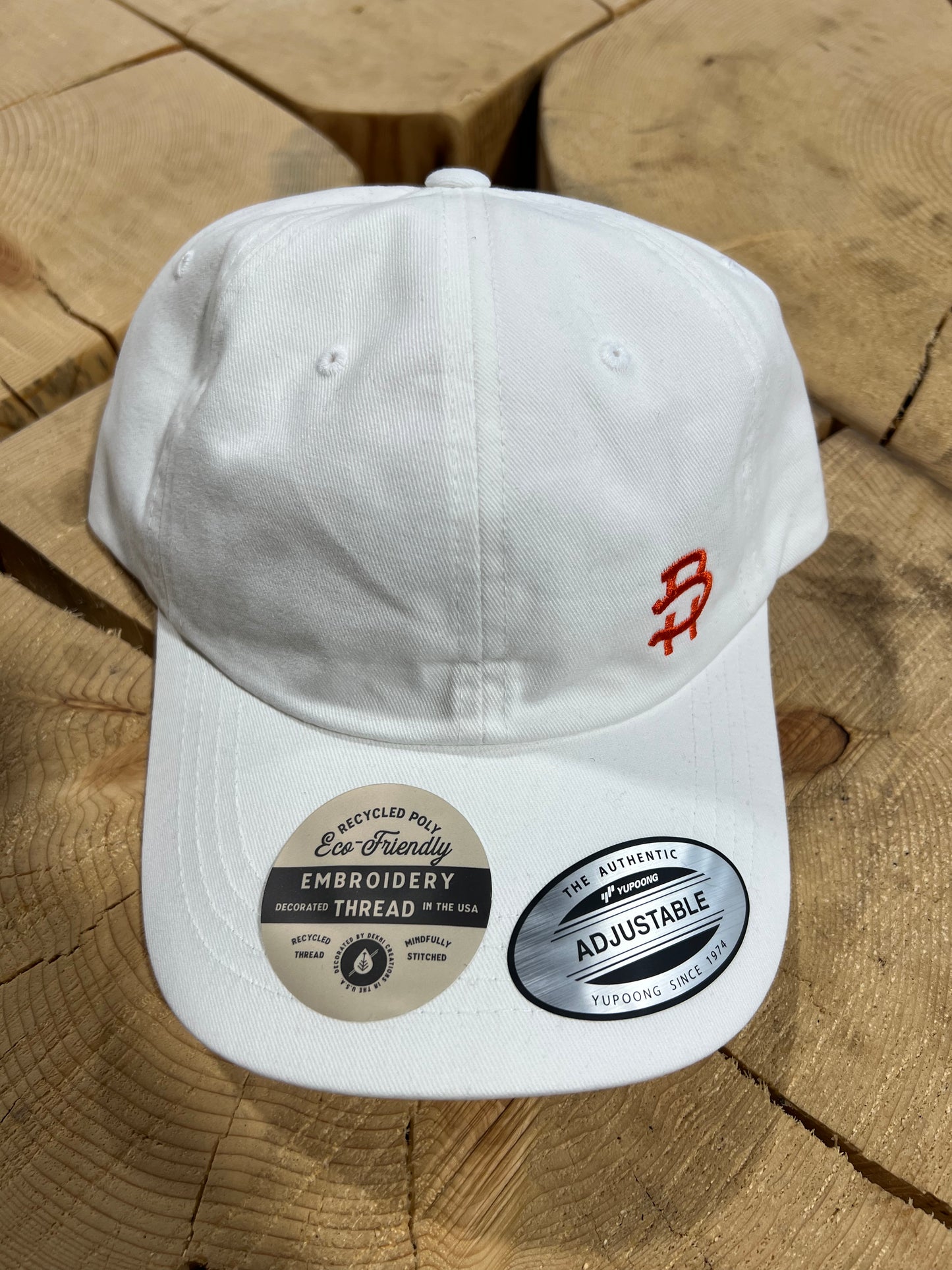 White Embroidered Hat